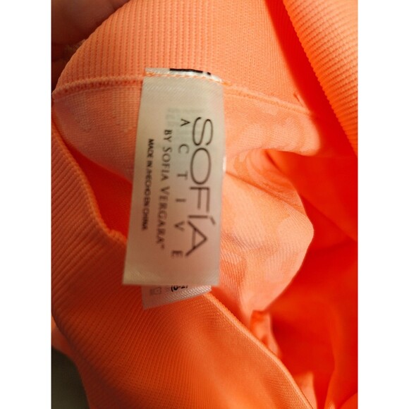 Sofia Vergara peach Jacquard spandex stretch bermuda shorts XS - Picture 7 of 7